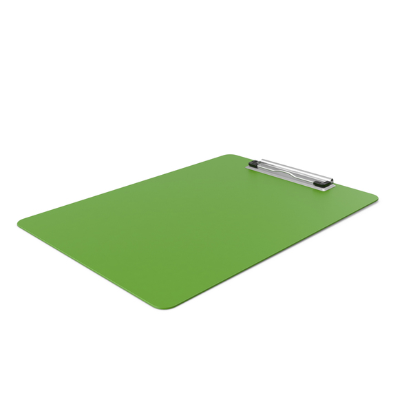 剪贴板侧绿色PNG和PSD图像