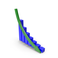 Downward Graph PNG & PSD Images