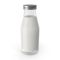 Small Bottle of Milk PNG & PSD Images