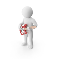Stickman Playing Guitar PNG & PSD Images