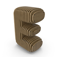 Wood Letter E PNG & PSD Images
