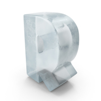Ice Letter R PNG & PSD Images