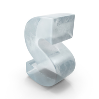 Ice Letter S PNG & PSD Images