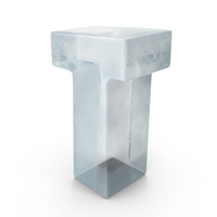 Ice Letter T PNG & PSD Images