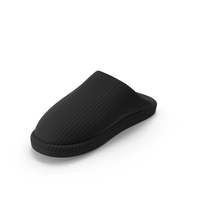 Women's Slippers Black PNG & PSD Images