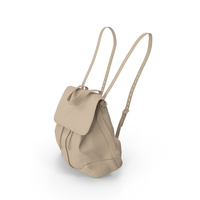Women's Backpack Beige PNG & PSD Images