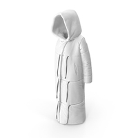 Women's Down Jacket White PNG & PSD Images