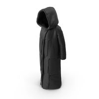 Women's Down Jacket Black PNG & PSD Images