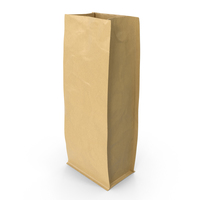 Flat Bottom Pouche 1000g Open Brown PNG & PSD Images