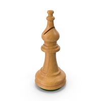 Wooden Chess Bishop PNG & PSD Images
