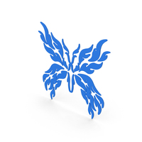 Butterfly Decal Blue PNG & PSD Images