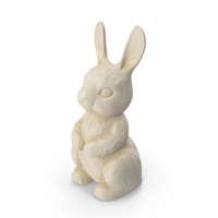 White Chocolate Bunny PNG & PSD Images