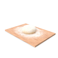 Raw Dough on Wooden Board PNG & PSD Images