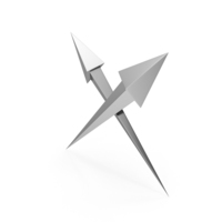 Crossed Steel Arrows PNG & PSD Images