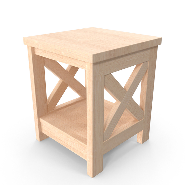Wooden Nightstand PNG & PSD Images