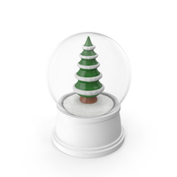 Christmas Tree Snow Globe PNG & PSD Images