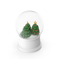 Christmas Tree Snow Globe PNG & PSD Images