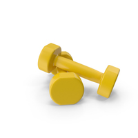yellow dumbbells PNG & PSD Images