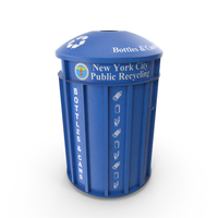 Recycle Bin Blue PNG & PSD Images