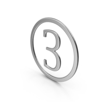 Number Three in Ring PNG & PSD Images
