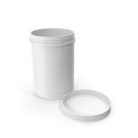 Plastic Jar Wide Mouth Straight Sided 70oz Cap Laying White PNG & PSD Images