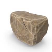 Stone Brown Faceted PNG & PSD Images