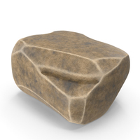 Stone Brown Faceted PNG & PSD Images