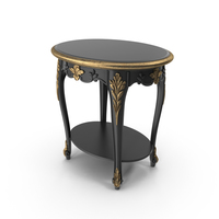 Savio Firmino Bedroom Side Baroque Table PNG & PSD Images