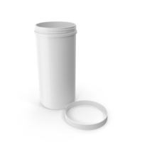 Plastic Jar Wide Mouth Straight Sided 100oz Cap Laying White PNG & PSD Images