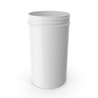 Plastic Jar Wide Mouth Straight Sided Tall 32oz Without Cap White PNG & PSD Images