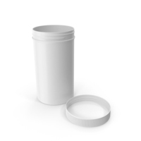 Plastic Jar Wide Mouth Straight Sided Tall 32oz Cap Laying White PNG & PSD Images