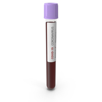 Coronavirus Blood Sample Full Standing Positive PNG & PSD Images