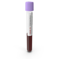 Coronavirus Blood Sample Half Full Standing Negative PNG & PSD Images