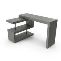 Contemporary Modern L-shape Desk PNG & PSD Images