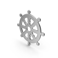 Buddhism Wheel of Dharma Symbol PNG & PSD Images