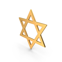 Judaism Star of David Symbol Gold PNG & PSD Images