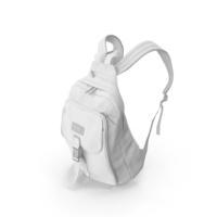 Women's Backpack White PNG & PSD Images