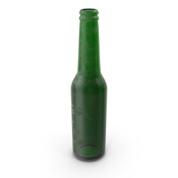 Stained Green Beer Bottle PNG & PSD Images