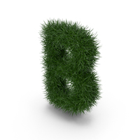 Grass letter B PNG & PSD Images