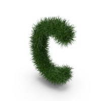 Grass Letter C PNG & PSD Images