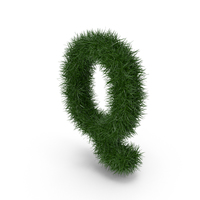 Grass letter Q PNG & PSD Images