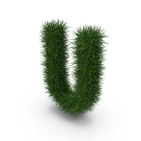 Grass Letter U PNG & PSD Images