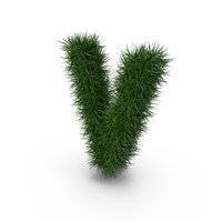 Grass Letter V PNG & PSD Images