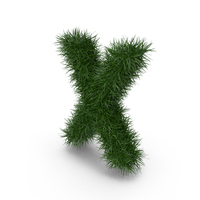 Grass letter X PNG & PSD Images