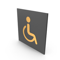 Handicapped Bathroom Sign PNG & PSD Images
