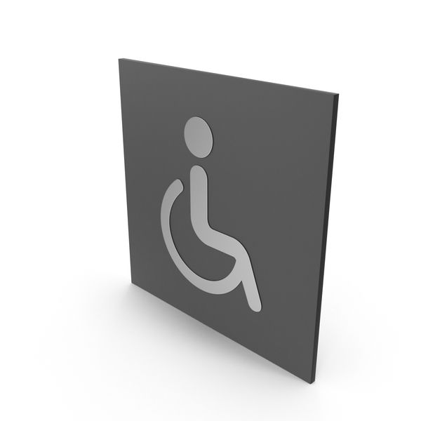 Handicapped Bathroom Sign PNG & PSD Images