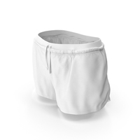 Women's Sport Shorts White PNG & PSD Images