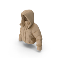 Women's Down Jacket Beige PNG & PSD Images