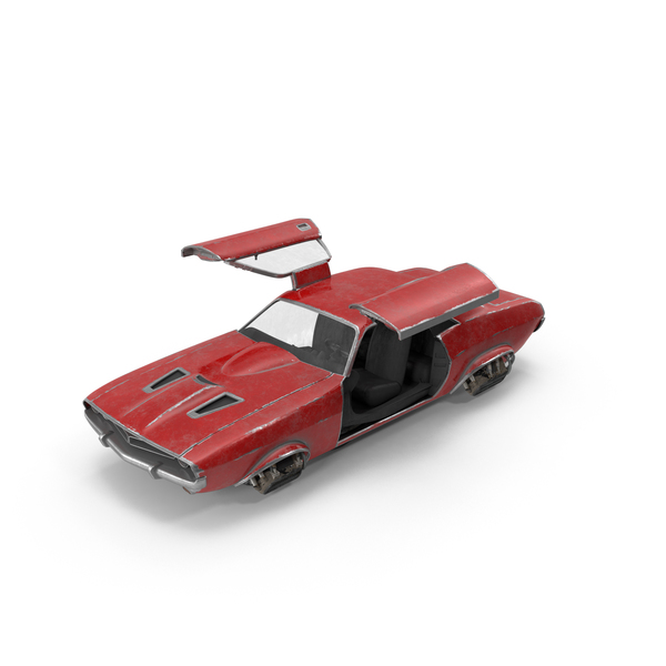 Red Flying Sport Car Doors Open PNG & PSD Images