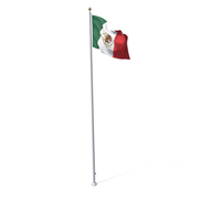 Flag On Pole Mexico PNG & PSD Images